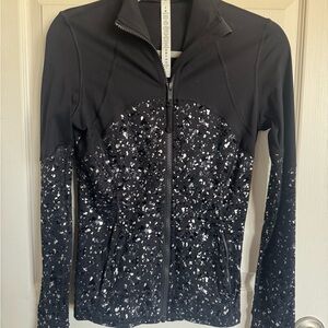 Lululemon Athletica Black Gradient Speckle Jacket